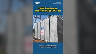 110kV Trafo Kaynaklı Gerilim ve PD Testi