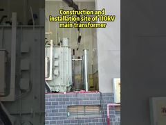 110kV ana transformatörün inşası ve kurulum alanı