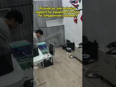 Singapurlu müşteriler için ekipman testleri için yerinde teknik destek sağlayın